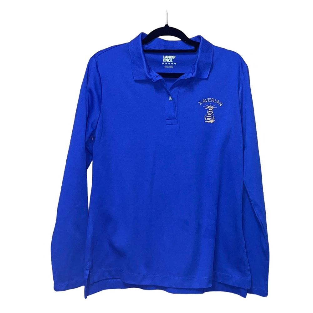 Lands End Men’s Polo Shirt - Royal Blue - Size S